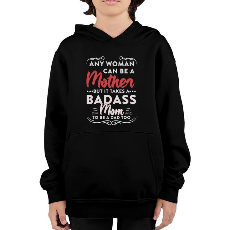 Womens Funny Happy Mother's Day To The Best Single Mom Youth Hoodie