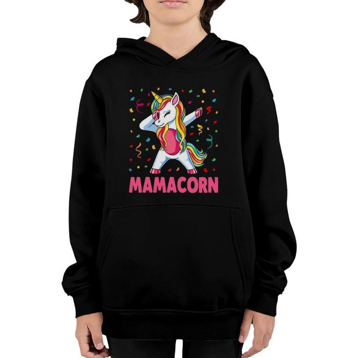 Womens Funny Mamacorn Unicorn Costume Mom Mother's Day Youth Hoodie