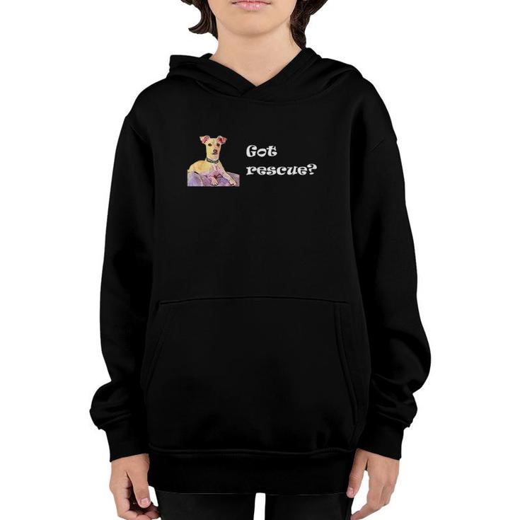 Womens Got Rescue Dog Youth Hoodie