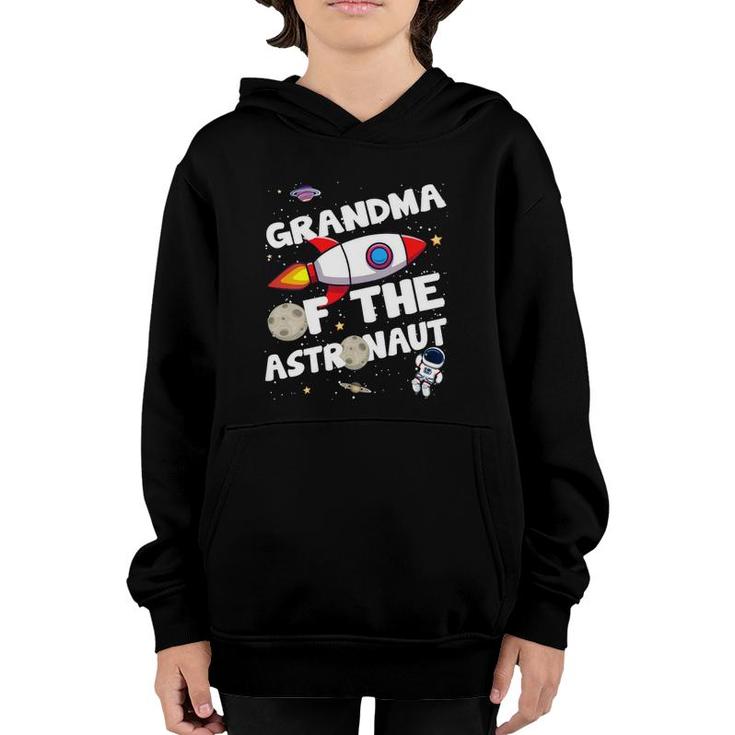 Womens Grandma Of The Astronaut Space Theme Birthday Party Gram V-Neck Youth Hoodie