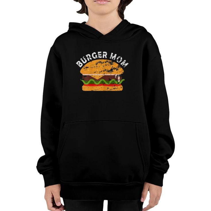 Womens Hamburger Cheeseburger Burger Mom Fast Food Design Youth Hoodie