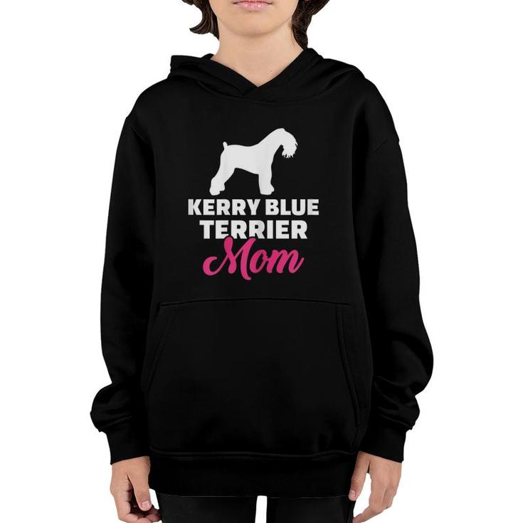 Womens Kerry Blue Terrier Mom Youth Hoodie
