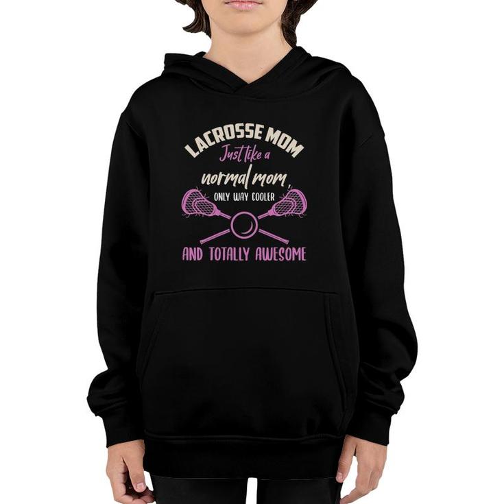 Womens Lacrosse Mom  Funny Saying Lacrosse Mother Youth Hoodie