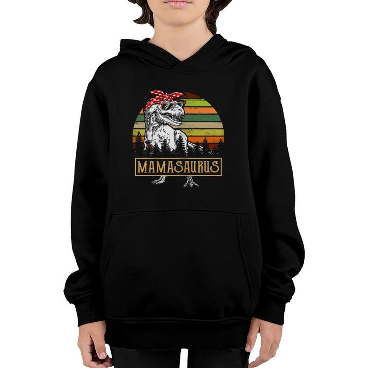 Womens Mamasaurus Dinosaurrex Mother Day For Mom Gift Youth Hoodie