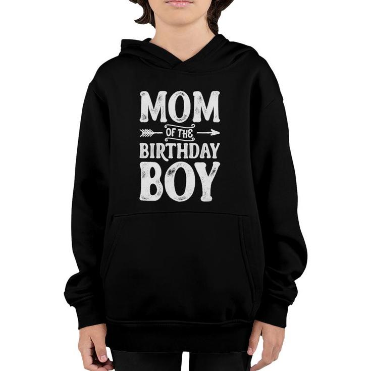 Womens Mom Of The Birthday Boy Funny Mother Mama Moms Women Gifts V-Neck Youth Hoodie