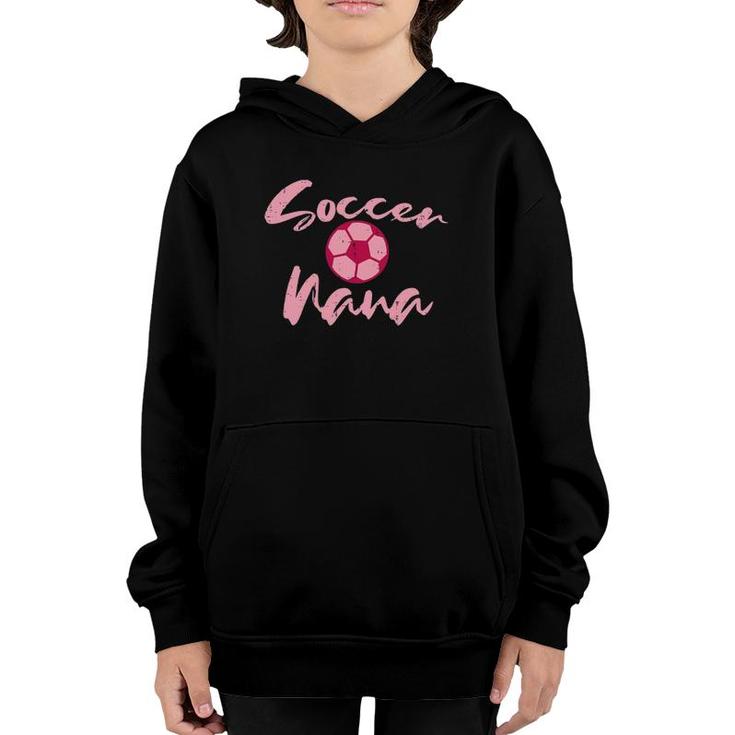 Womens Pink Soccer Nana Football Family Matching Grandma Mimi Women Youth Hoodie
