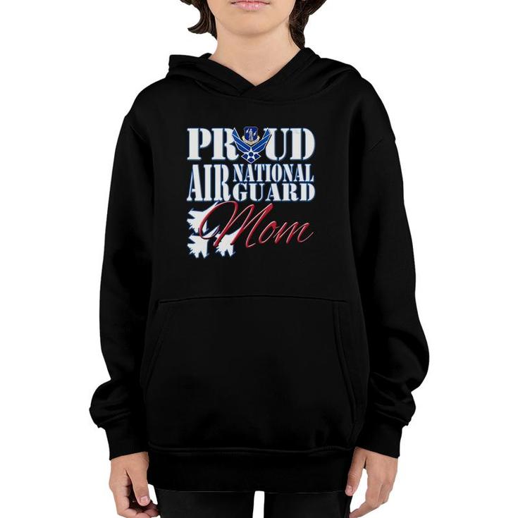 Womens Proud Air National Guard Mom Usa Military Mother's Day Women Youth Hoodie
