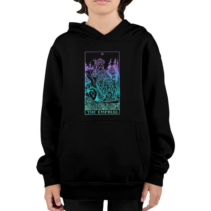 Womens The Empress Tarot Card Rider Waite Witchy  Youth Hoodie