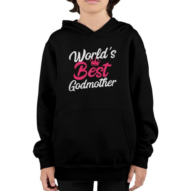 Womens World's Best Godmother Christian Youth Hoodie