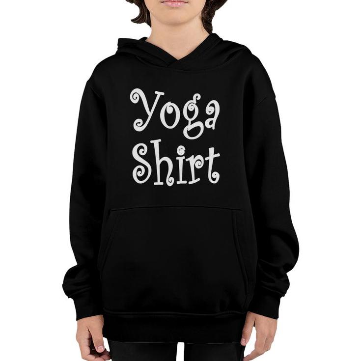 Womens Yoga  Workout And Exercise Training Saying Meme Youth Hoodie