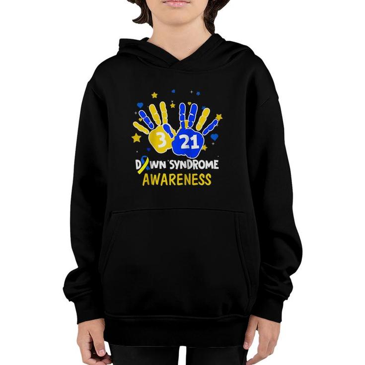 World Down Syndrome Awareness Costume March 21 Gift Teacher Raglan Baseball Tee Youth Hoodie