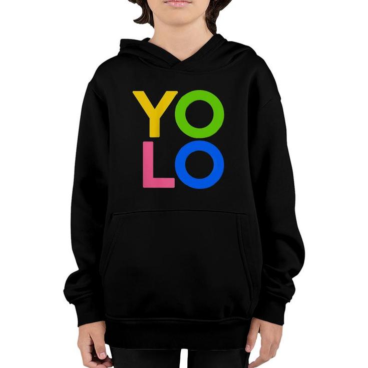 You Only Live Once Yolo Zip Youth Hoodie