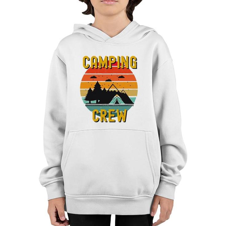 2021 Camping Crew Family Camper Road Trip Matching Group Youth Hoodie