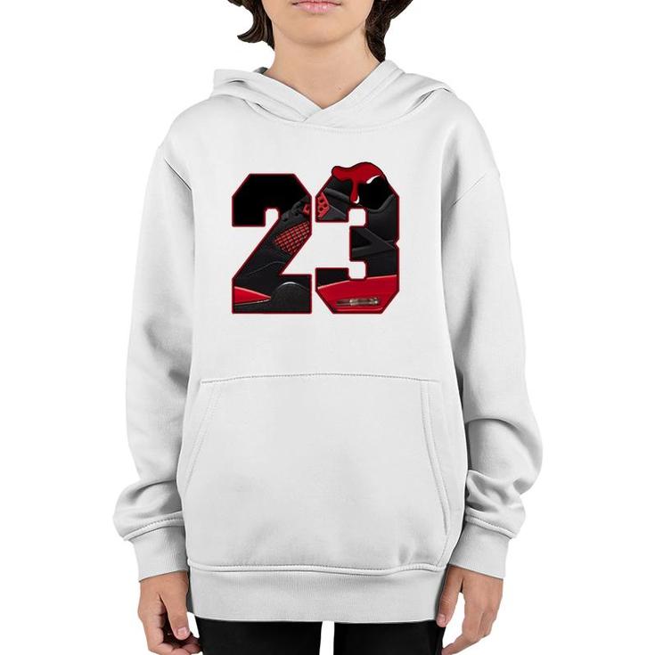 4 Red Thunder To Matching Number 23 Retro Red Thunder 4S Tee  Youth Hoodie