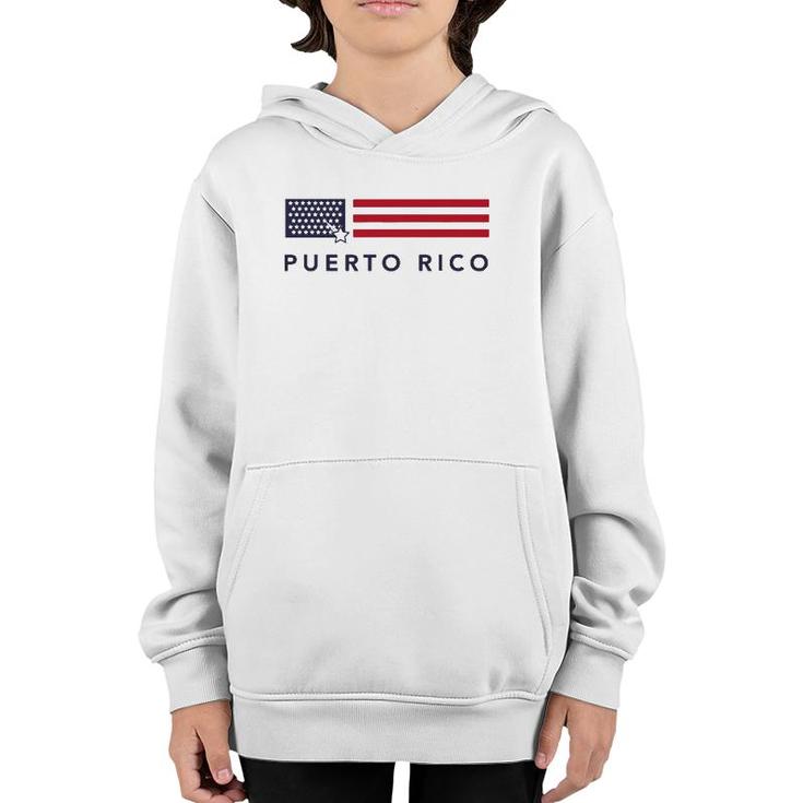 51St Star American Flag Puerto Rico Statehood Youth Hoodie