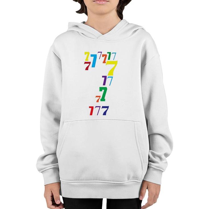 7 Years Old Birthday - 7Th B-Day Number 7 Ver2 Youth Hoodie
