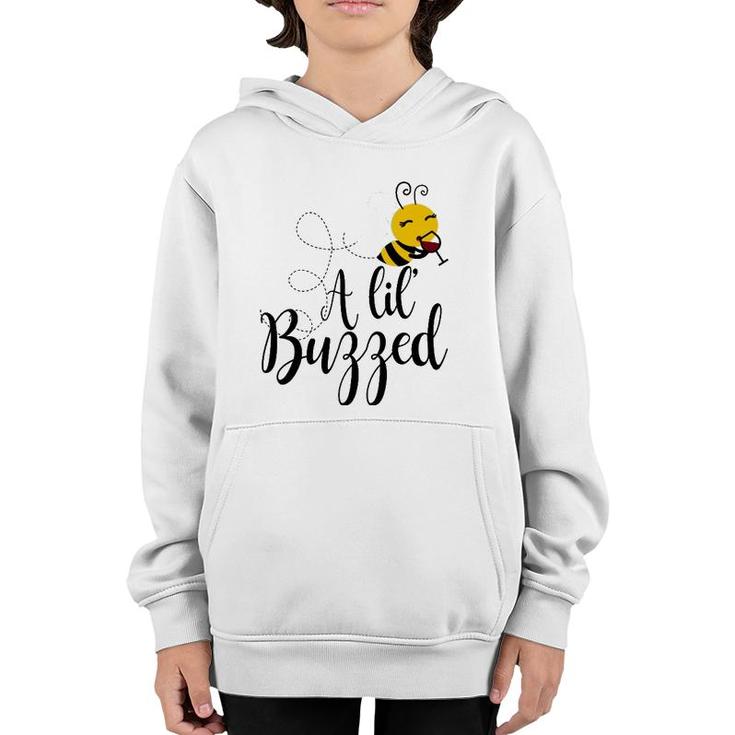 A Lil' Buzzed Bee Wine  Youth Hoodie