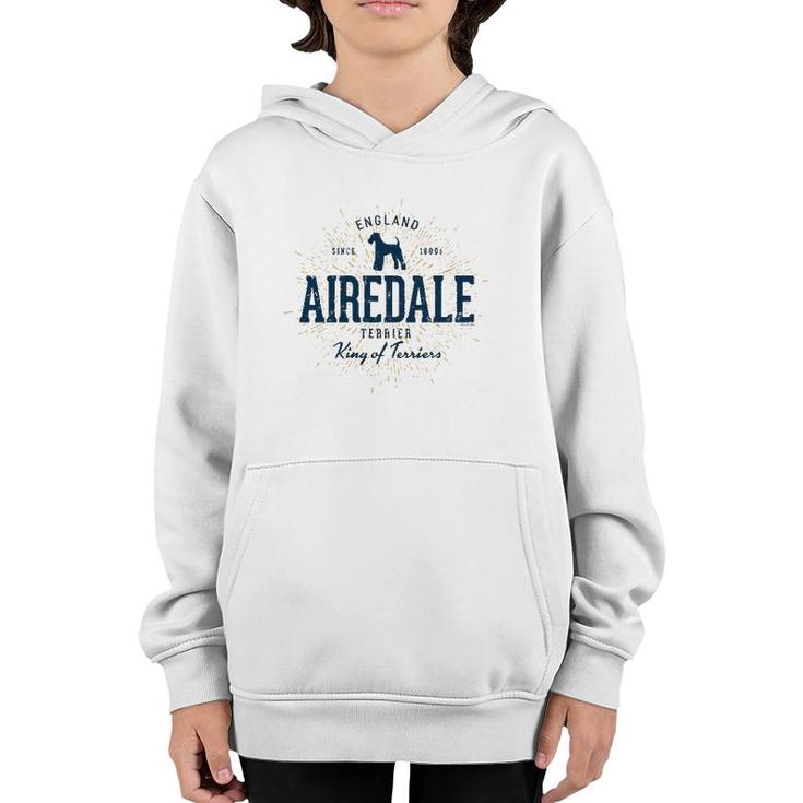 Airedale Terrier Vintage Airedale  Youth Hoodie
