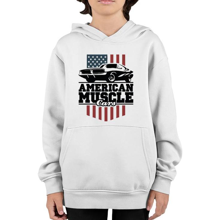 American Muscle Cars For High-Performance Car Lovers Youth Hoodie