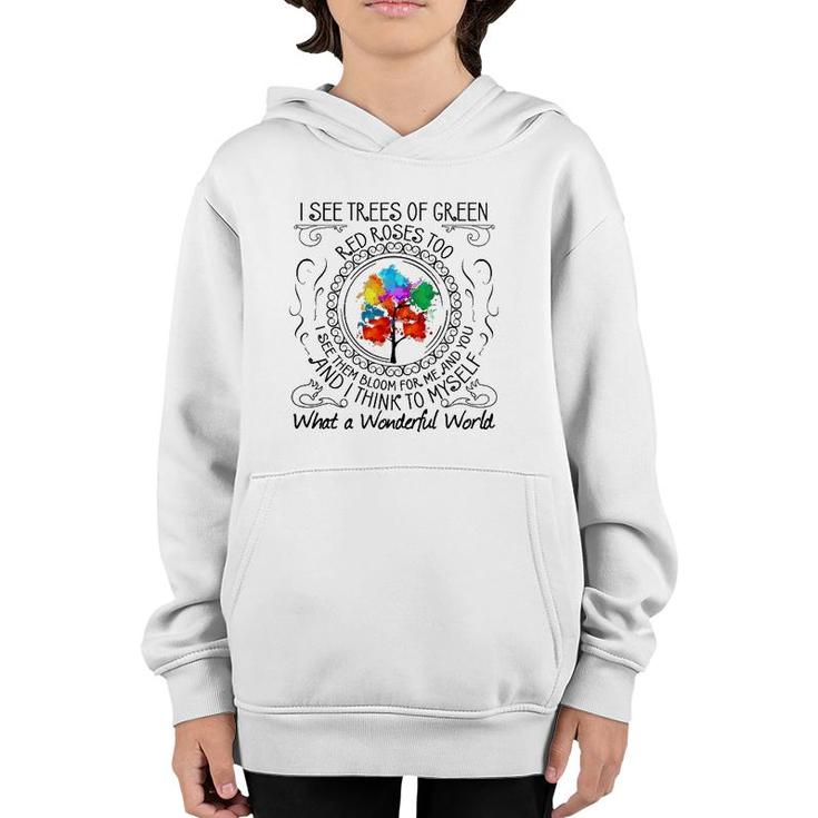 And I Think To Myself What A Wonderful World Gift Youth Hoodie