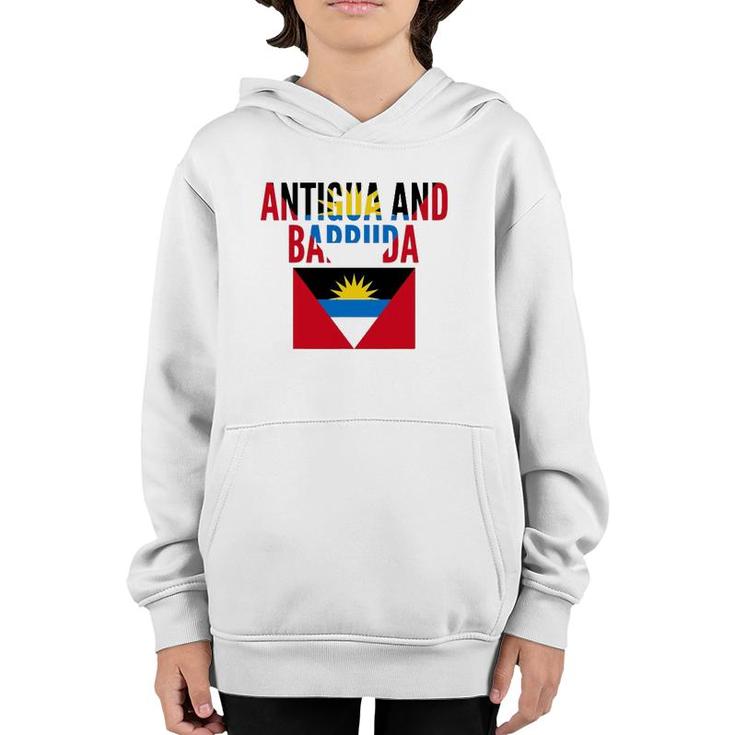Antiguan Gift - Antigua And Barbuda Country Flag Youth Hoodie
