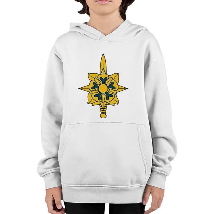 Army Military Intelligence Corps Branch Veteran Insignia Youth Hoodie
