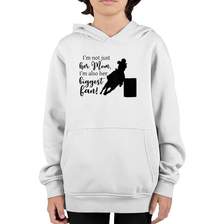 Barrel Racing Mom Cowgirl Horse Riding Graphic Design Racer  Youth Hoodie