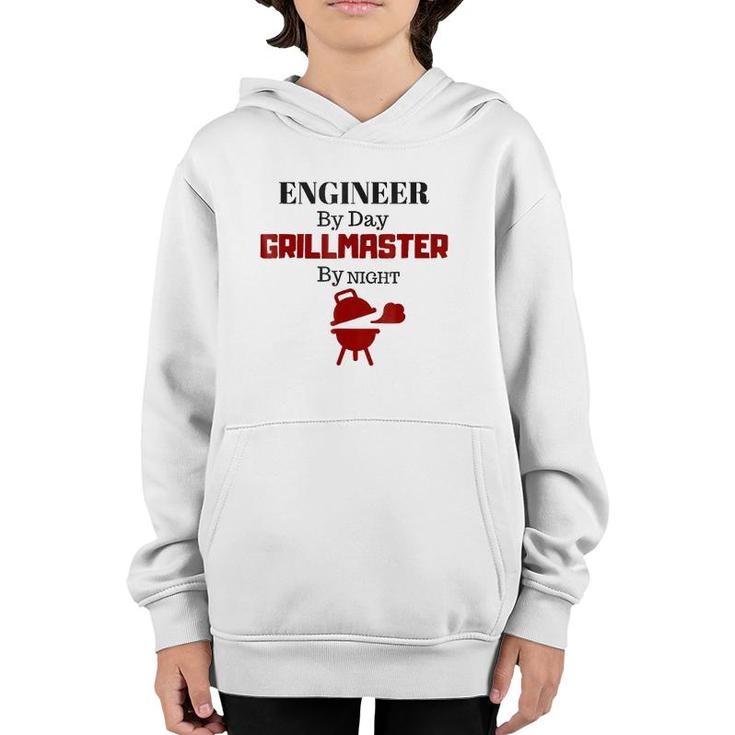 Bbq , Engineer By Day Grill Master By Night  Youth Hoodie