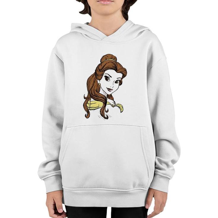 Beauty & The Beast Belle Ballgown Portrait Premium Youth Hoodie