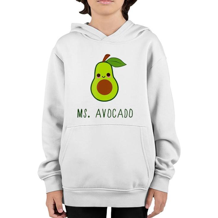 Best Gift For Avocado Lovers - Womens Ms Avocado Youth Hoodie