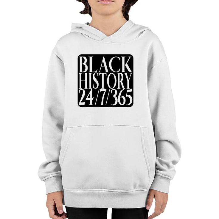 Black History Everyday Of The Year Not Just A Month Youth Hoodie