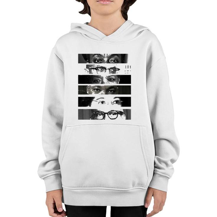 Black History Month Civil Rights Activists Eyes Youth Hoodie