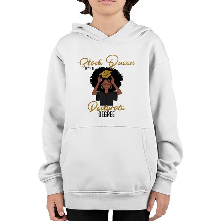 Black Queen With A Doctorate Degree Graduation Youth Hoodie
