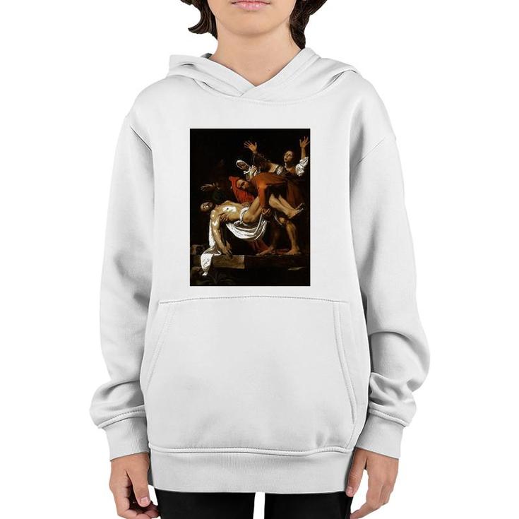 Caravaggio's The Entombment Of Christ Youth Hoodie