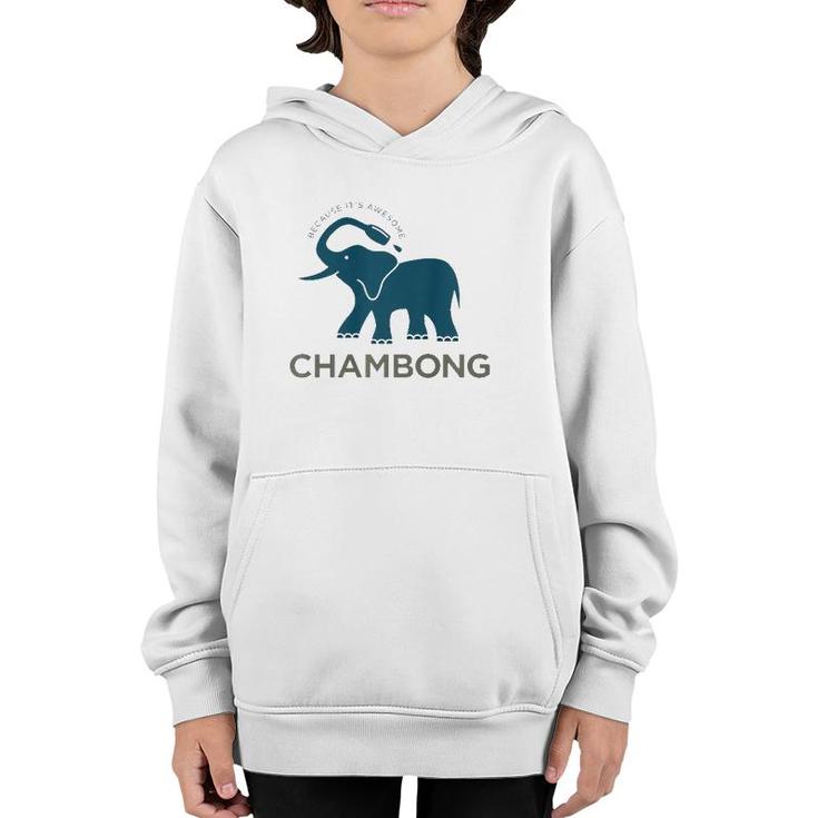 Chambong Because It's Awesome Youth Hoodie
