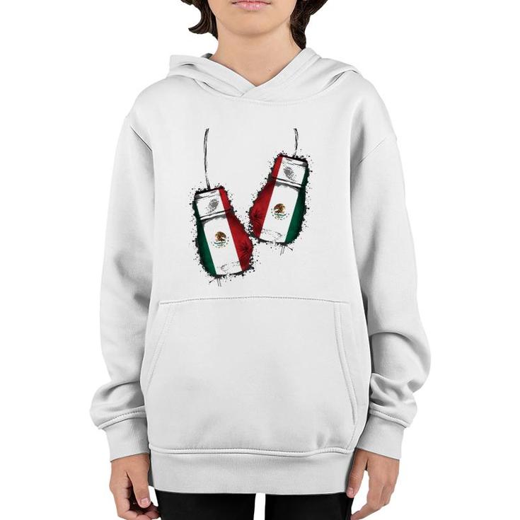 Chicano Boxers Gear Fans Mexican Flag Gloves Mexico Boxing Youth Hoodie