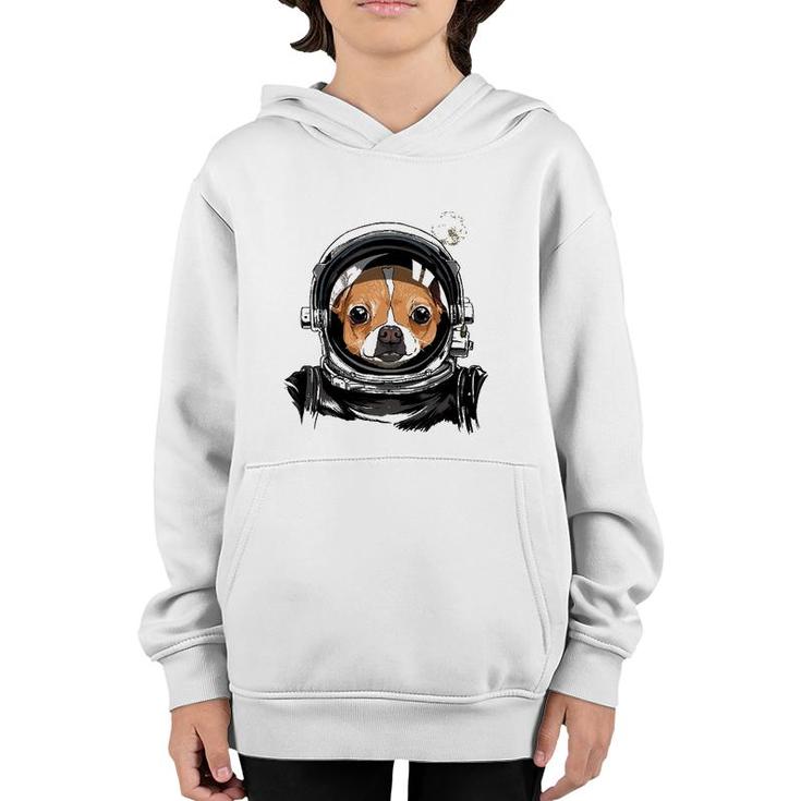 Chihuahua Dog Astronaut Space Exploration Astronomy Lover Youth Hoodie
