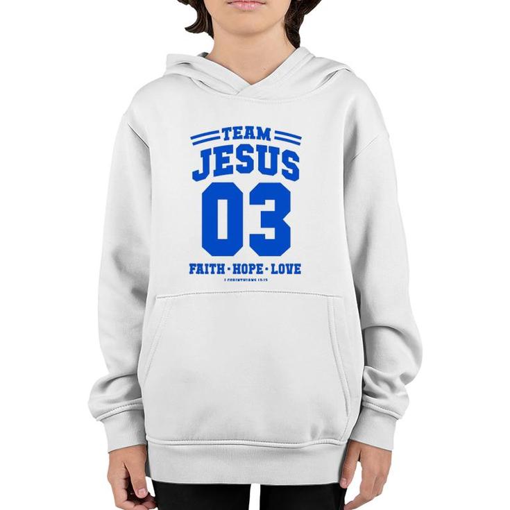Christian Gift Team Jesus 03 Reason For The Season Christmas  Youth Hoodie