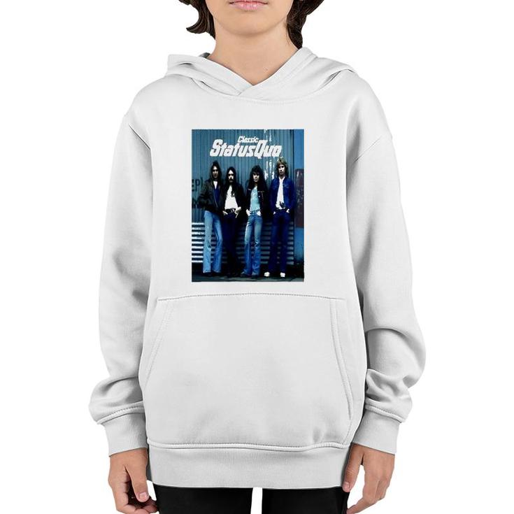 Classic Status Quo Music Lover Youth Hoodie