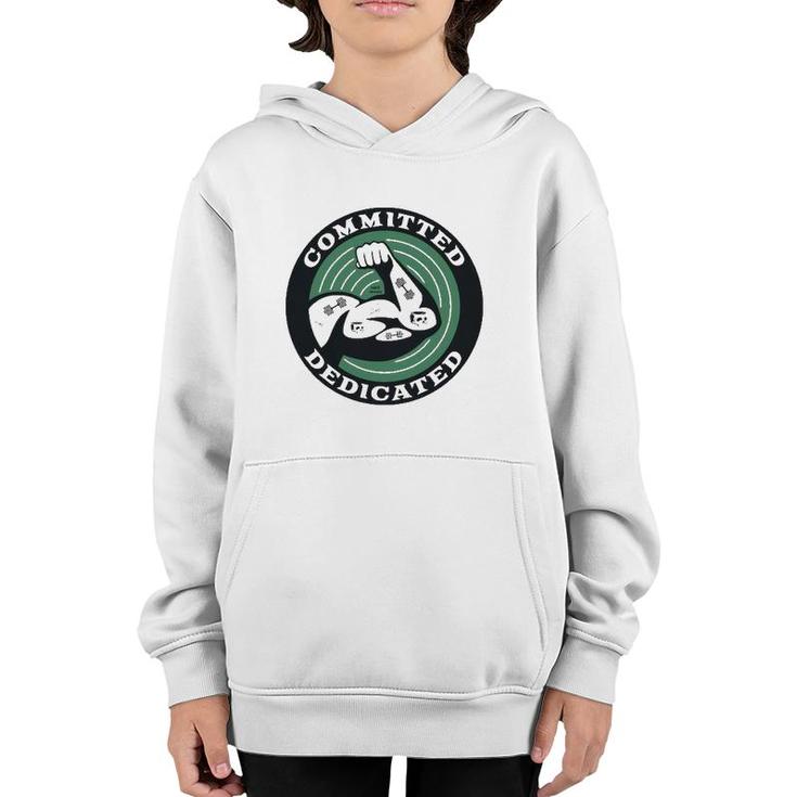 Committed And Dedicated Essential Youth Hoodie