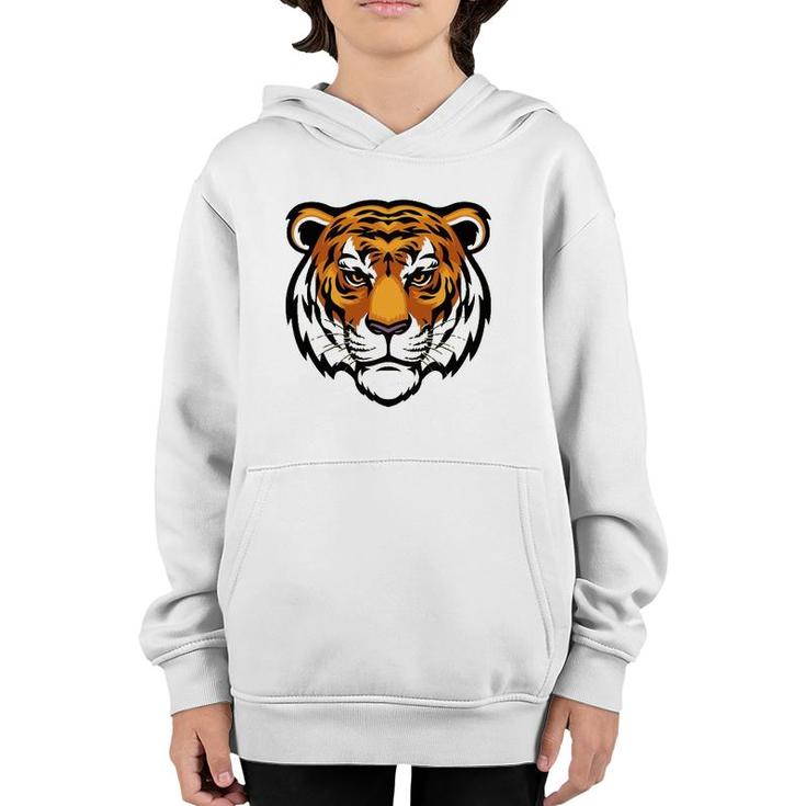Cool Bengal Tiger Looking Straight Birthday New Year Youth Hoodie