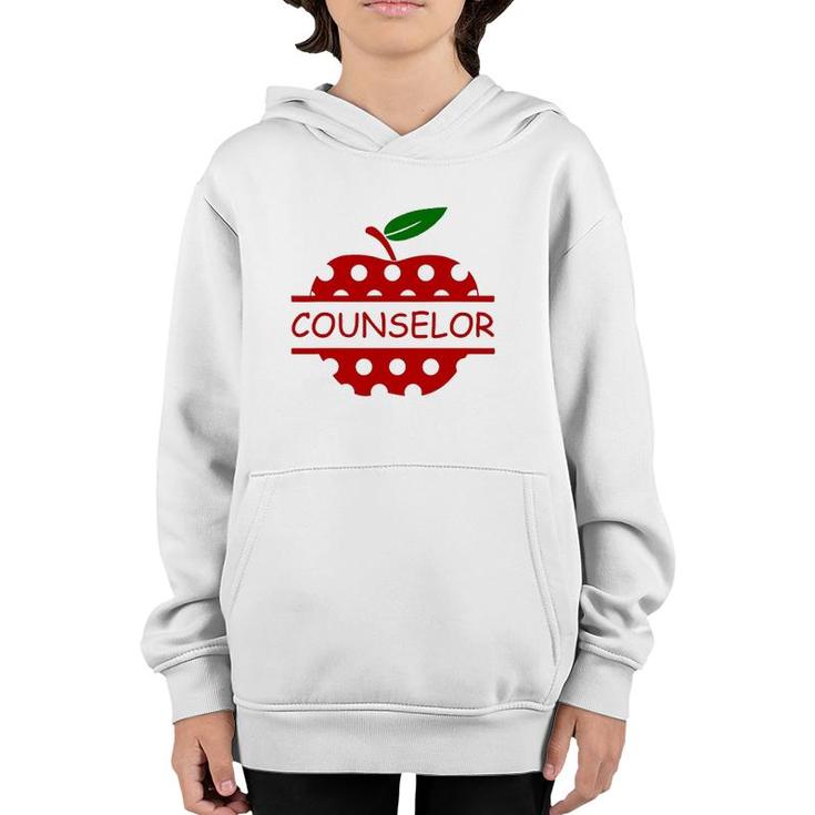 Counselor School Counselor Life Apple Youth Hoodie