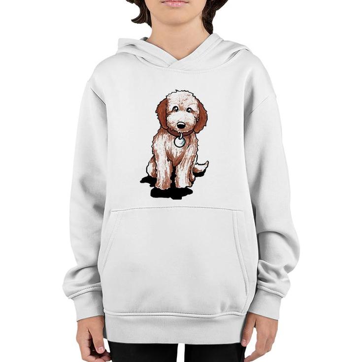 Cute Goldendoodle Puppy Gift Golden Doodle Pullover Youth Hoodie