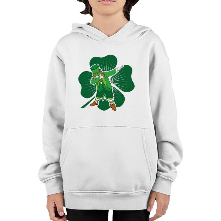 Dabbing Leprechaun Irish Dab St Patricks Day Tee Youth Hoodie