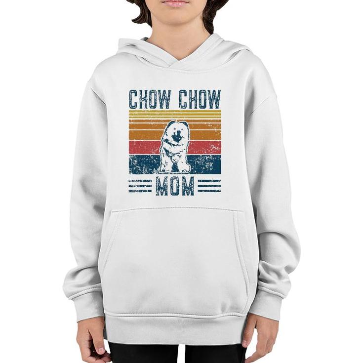 Dog Chow Chow Mom Vintage Chow Chow Mom Youth Hoodie