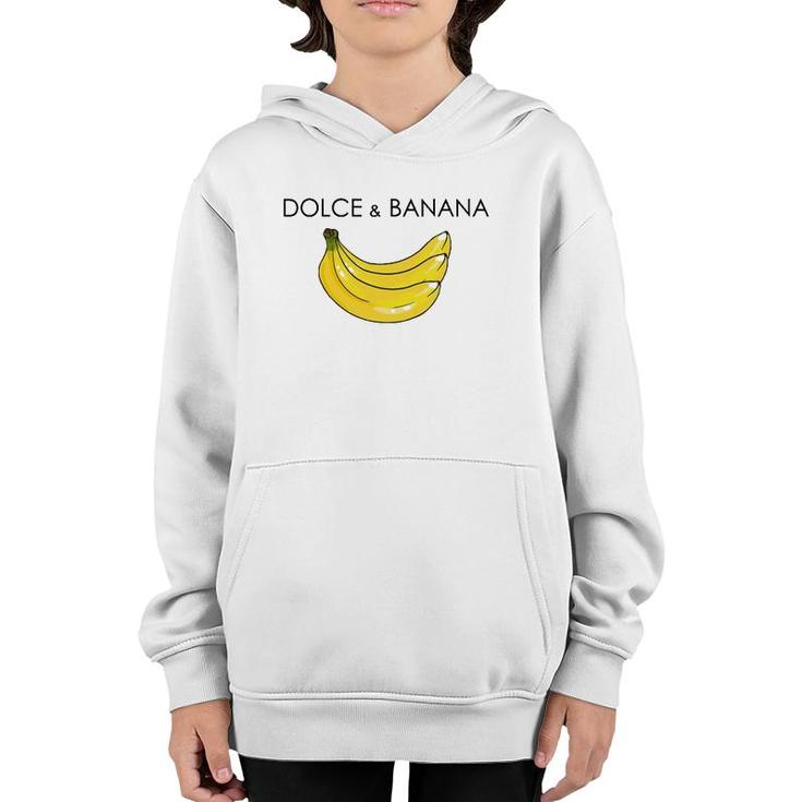 Dolce And Banana Funny Graphic Fruit Vegan Veggie Healthy Youth Hoodie