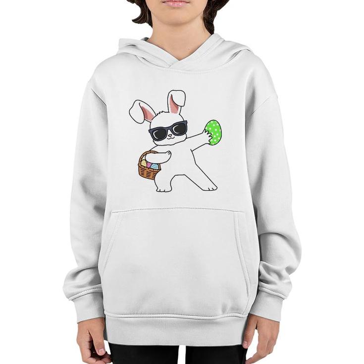 Easter  Dabbing Rabbit Dab Egg Hunting Easter Bunny Youth Hoodie