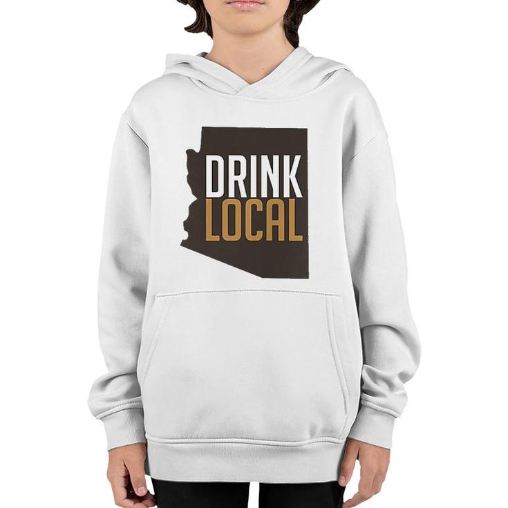 Edge Of The World Brewery - Drink Local Arizona Pocket  Youth Hoodie