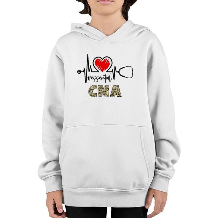 Essential Cna Heartbeat Cna Nurse Gift Youth Hoodie