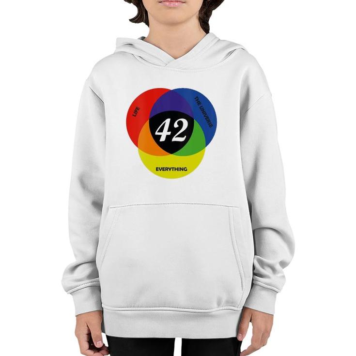 Everything The Universe Life 42 Is The Answer V-Neck Youth Hoodie